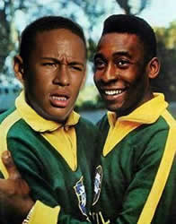 Neymar e Pelé (montagem)