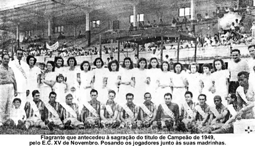 Festa do ttulo de campeo de futebol - 1949