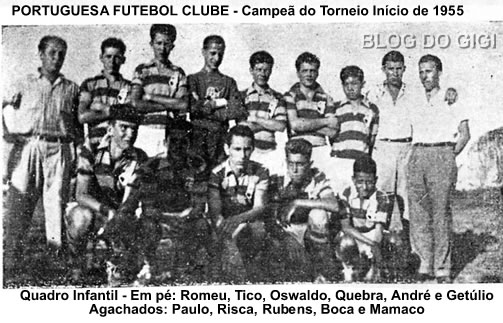 Time infantil da Portuguesa F.C - 1955